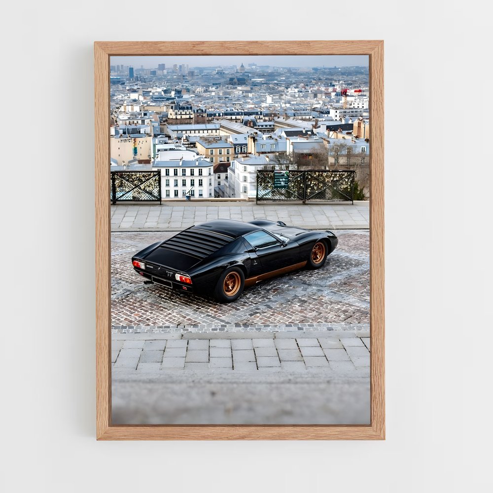 Poster Noir sur Brique – affiche Lamborghini (vue 4)